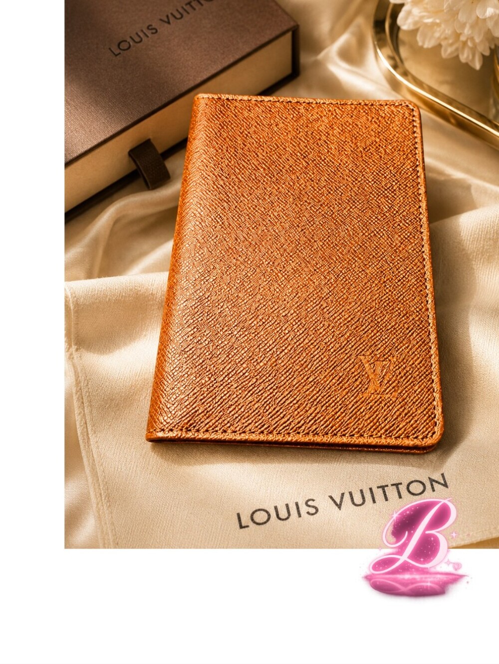 Vintage 1990s Louis Vuitton Taiga Leather Passport Holder - Like New Condition
